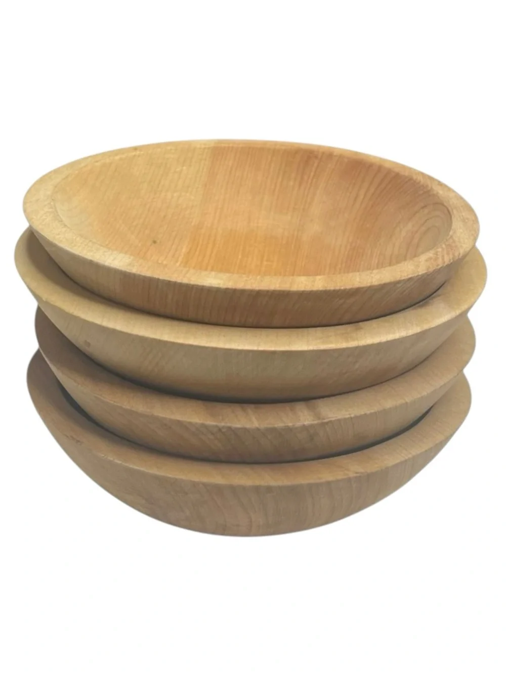 Vintage: Williams Sonoma 𖦹 Set of 4 Hand Carved Maple Salad Bowl 𖦹